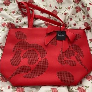 NWT Diana& Co red roses bag